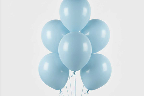 Palloncini in lattice baby blu BigParty con palloncini Gemar in diverse misure