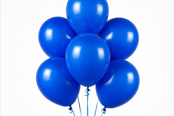 Palloncini in lattice blu elettrico BigParty con palloncini Gemar in diverse misure