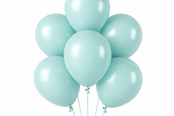 Palloncini in lattice acqua marina BigParty con palloncini Gemar in diverse misure