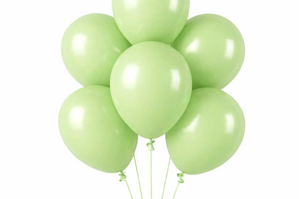 Palloncini in lattice verde chiaro e verde mela BigParty con palloncini Gemar in diverse misure