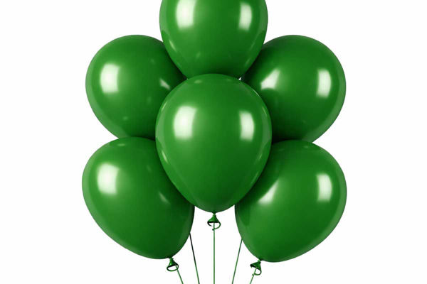 Palloncini in lattice verde scuro BigParty con palloncini Gemar in diverse misure e finiture