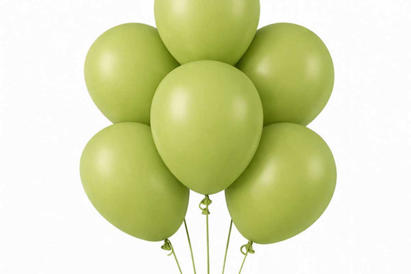 Palloncini in lattice verde oliva BigParty con palloncini Gemar in diverse misure