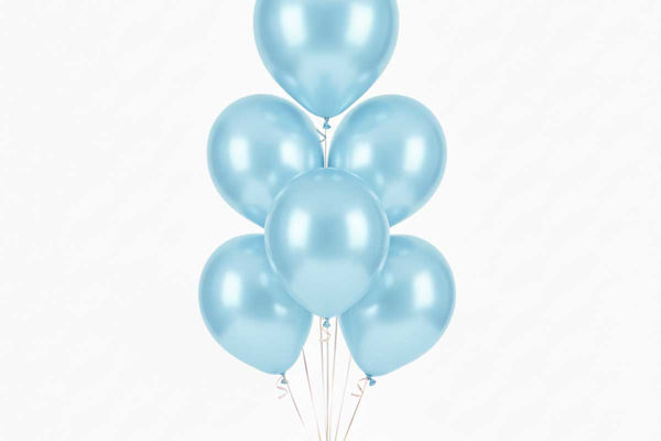 Palloncini in lattice celeste metal BigParty con palloncini Gemar in diverse misure