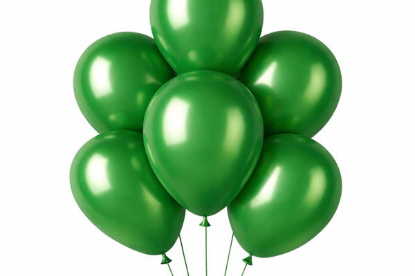 Palloncini in lattice verde metal BigParty con palloncini Gemar in diverse misure