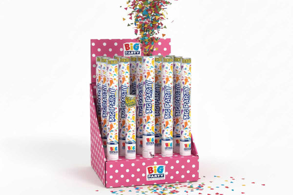 Sparacoriandoli multicolor in diverse misure per feste ed eventi