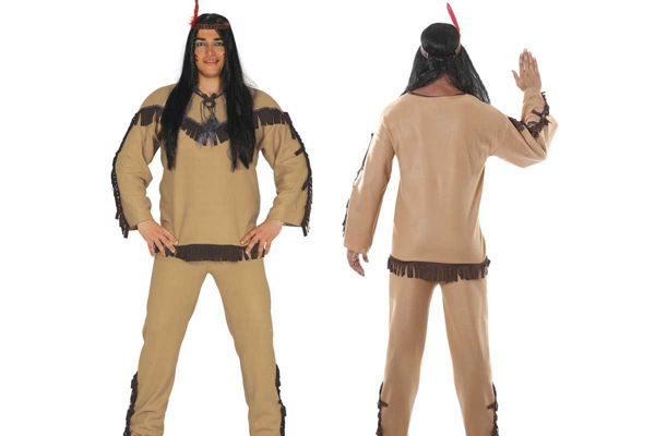 Costume indiano da uomo ideale per Carnevale e feste a tema western