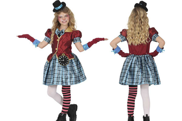 Costume Tic Tac Hatter bambino travestimento cappellaio fiabesco
