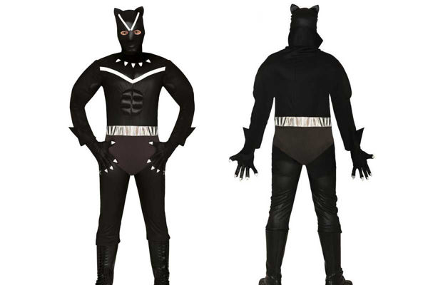 Costume Pantera Nera adulto tuta animale nera uomo donna