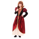 Costume cortigiana per bambina con indicazione taglie e codici prodotto