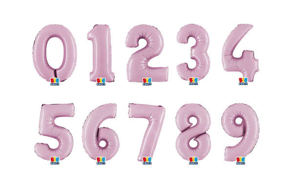 Palloncino Mylar rosa numero 102 cm per decorazioni di feste e compleanni