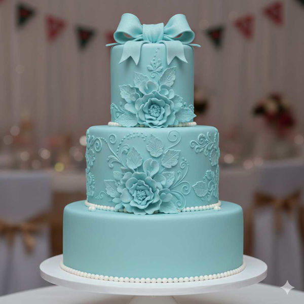 Pasta di zucchero Pop azzurro confetto per decorazioni di torte e dolci