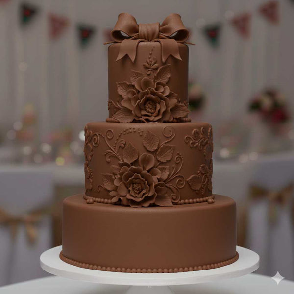 Pasta di zucchero Pop marrone per decorazioni di torte e dolci