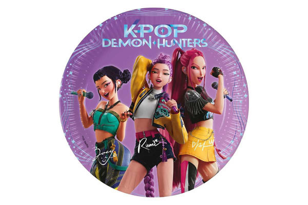 Piatti 20 cm K-Pop Demon Hunters 8 pezzi