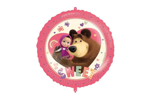 Palloncino Mylar 45 cm Masha Sweet Heart