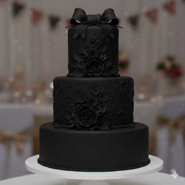 Pasta di zucchero Pop nero senza glutine per decorazioni di torte e dolci