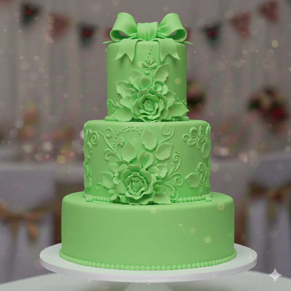 Pasta di zucchero Pop verde prato senza glutine per decorazioni di torte e dolci