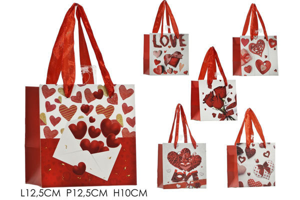 Shopper Regalo Love in Carta con Manici