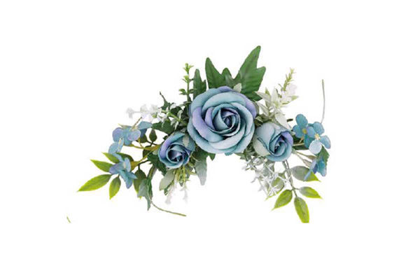 6 tralci di rosa decorativi da 25 cm