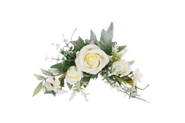 6 tralci di rosa decorativi da 25 cm