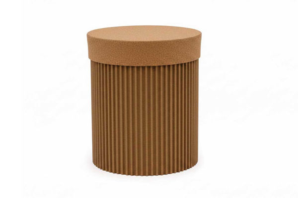 Scatola Onda in cartone color avana