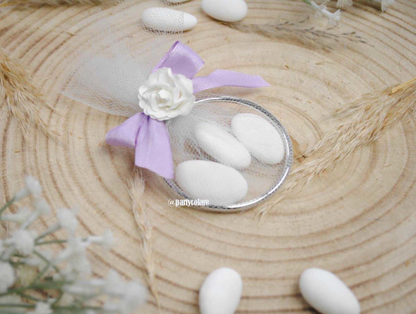 Set 5 anelli decorativi color argento