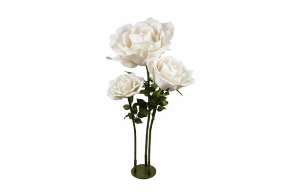 Rosa stabilizzata bianca decorativa