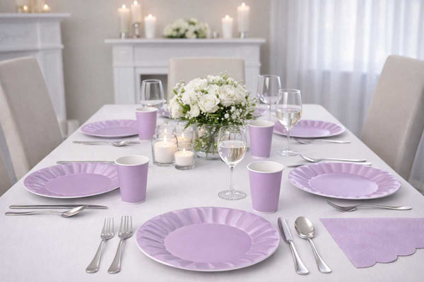 Coordinato tavola Wavy Lilla