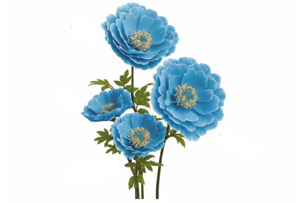 Peonia lavagna decorativa con stelo disponibile in due dimensioni