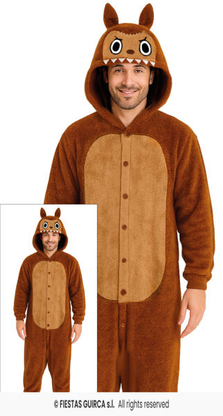 Costume Lulu Monster da uomo taglia L 52/54 per carnevale e feste a tema