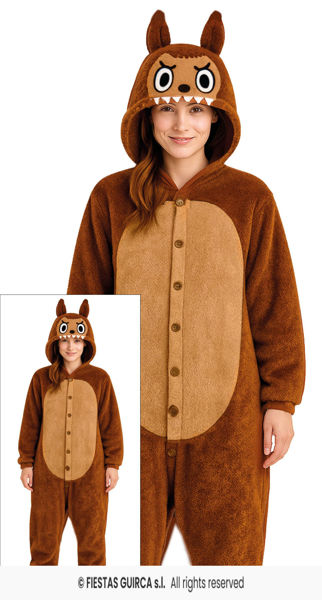 Costume Lulu Monster da donna taglia L 42/44 per carnevale e feste a tema