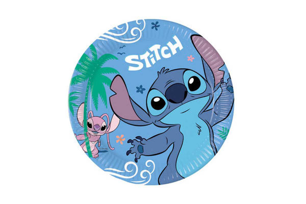 Piatti in carta 23 cm Stitch 8 pezzi