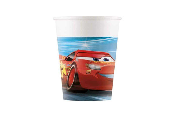 Bicchieri in carta 200 ml Cars "Victory Is Mine" 8 pezzi