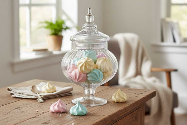 Potiche in vetro millerighe 23 cm