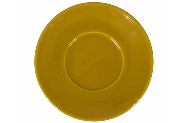 	Piattino da caffè giallo per tazzina espresso