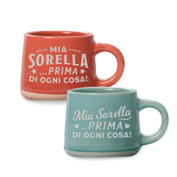 Set 2 tazzine da caffè Sorelle