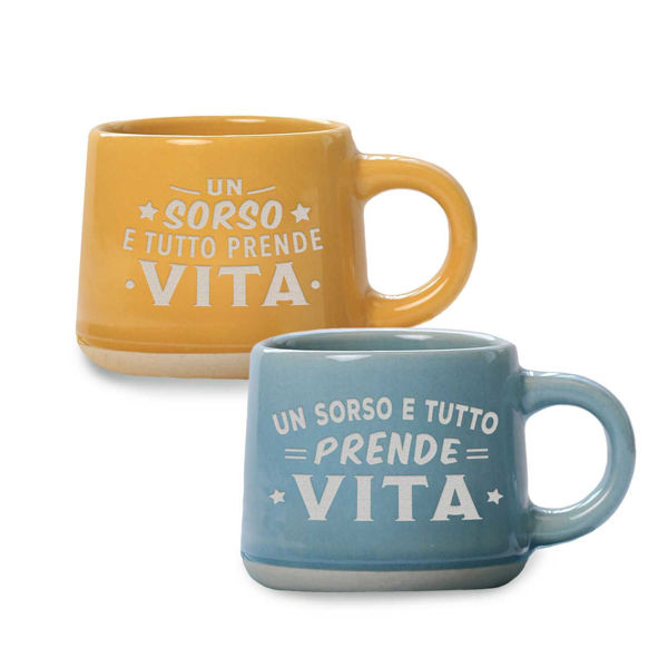 Set 2 tazzine da caffè Un Sorso E Tutto