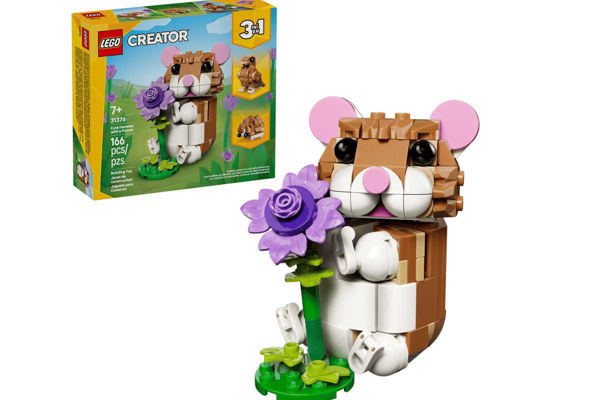LEGO Creator 31376 Simpatico Criceto con Fiore 3 in 1