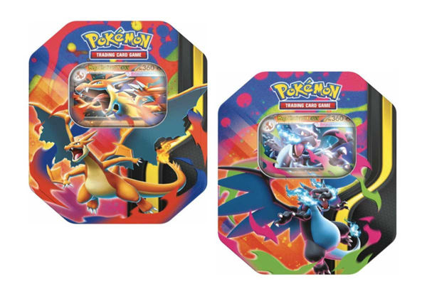Pokémon Tin da Collezione Mega Charizard in metallo