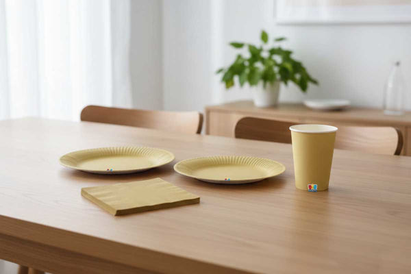 	Coordinato tavola Wavy Matt Gold