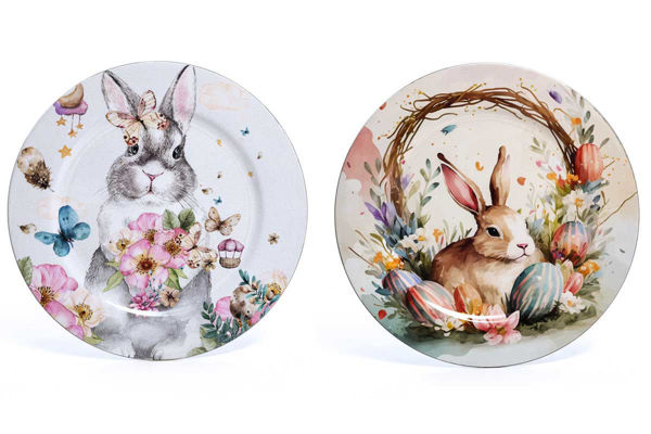 Sottopiatto Pasqua plastica 33 cm