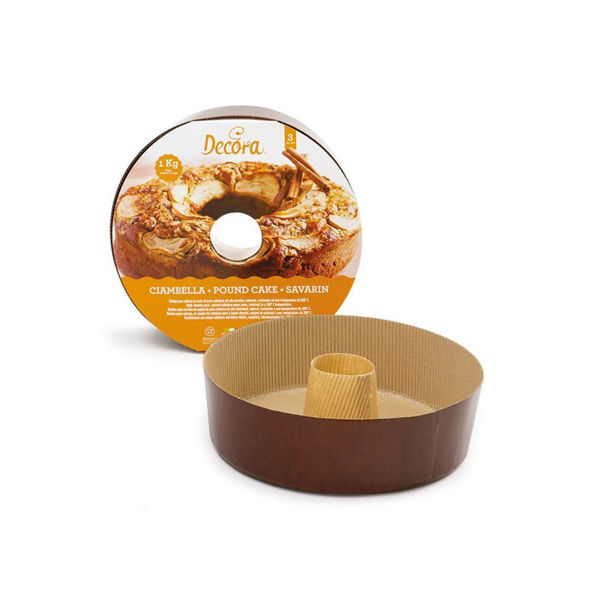 Stampi in Carta Ciambella Decora ø 22 × h 7 cm – Confezione 3 pezzi