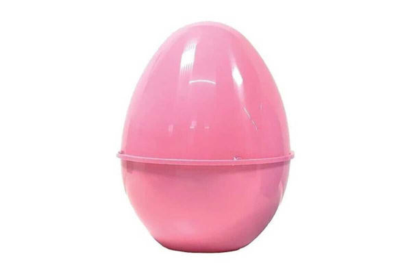 Uovo guscio plastica rosa 39x31 cm
