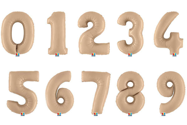 Palloncini numero Mylar 102 cm nude