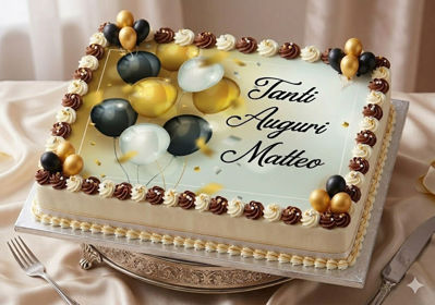 Cake Topper Per 18° Compleanno Glitter Oro Per Festa Di