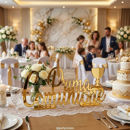 Scritta decorativa Prima Comunione con calice