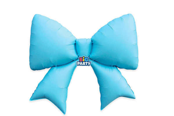 palloncino giant bow celeste fiocco gigante decorativo