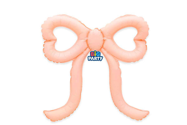 palloncino slim bow rosa fiocco decorativo
