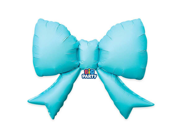 palloncino bow celeste fiocco decorativo