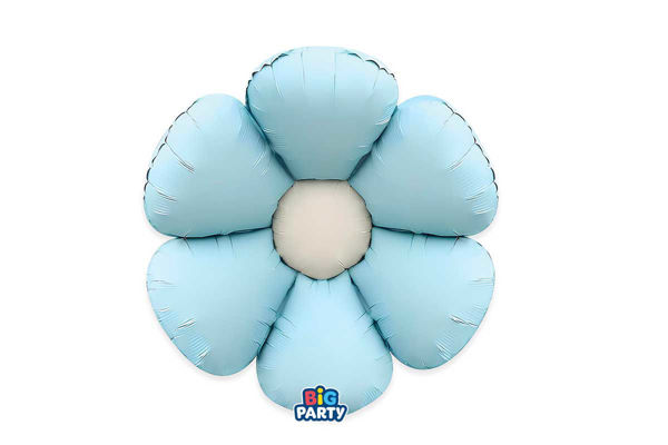 Palloncino Mylar Light Blue Flower