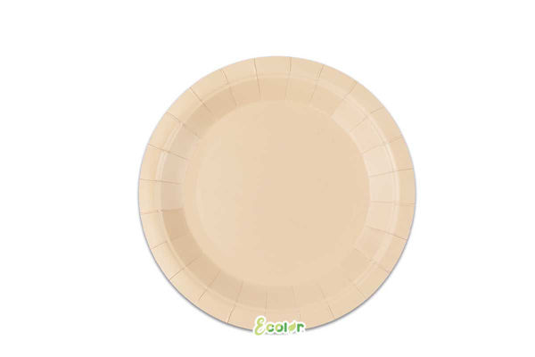piatti ecolor cappuccino 24 cm confezione 25 pezzi